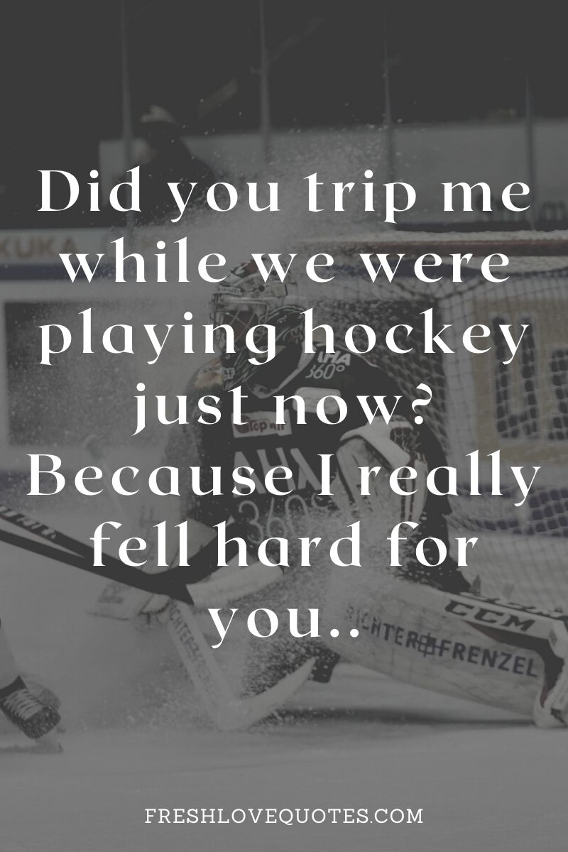 110 Best Hockey Pick Up Lines 2022 