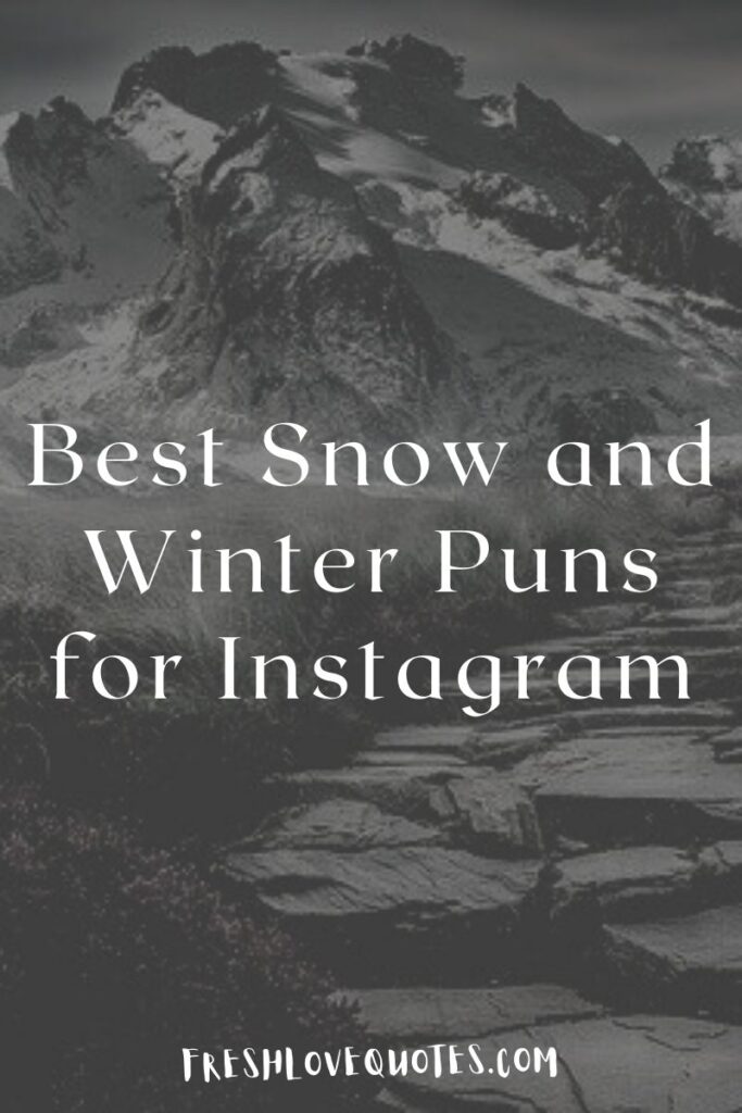 Best Snow and Winter Puns for Instagram