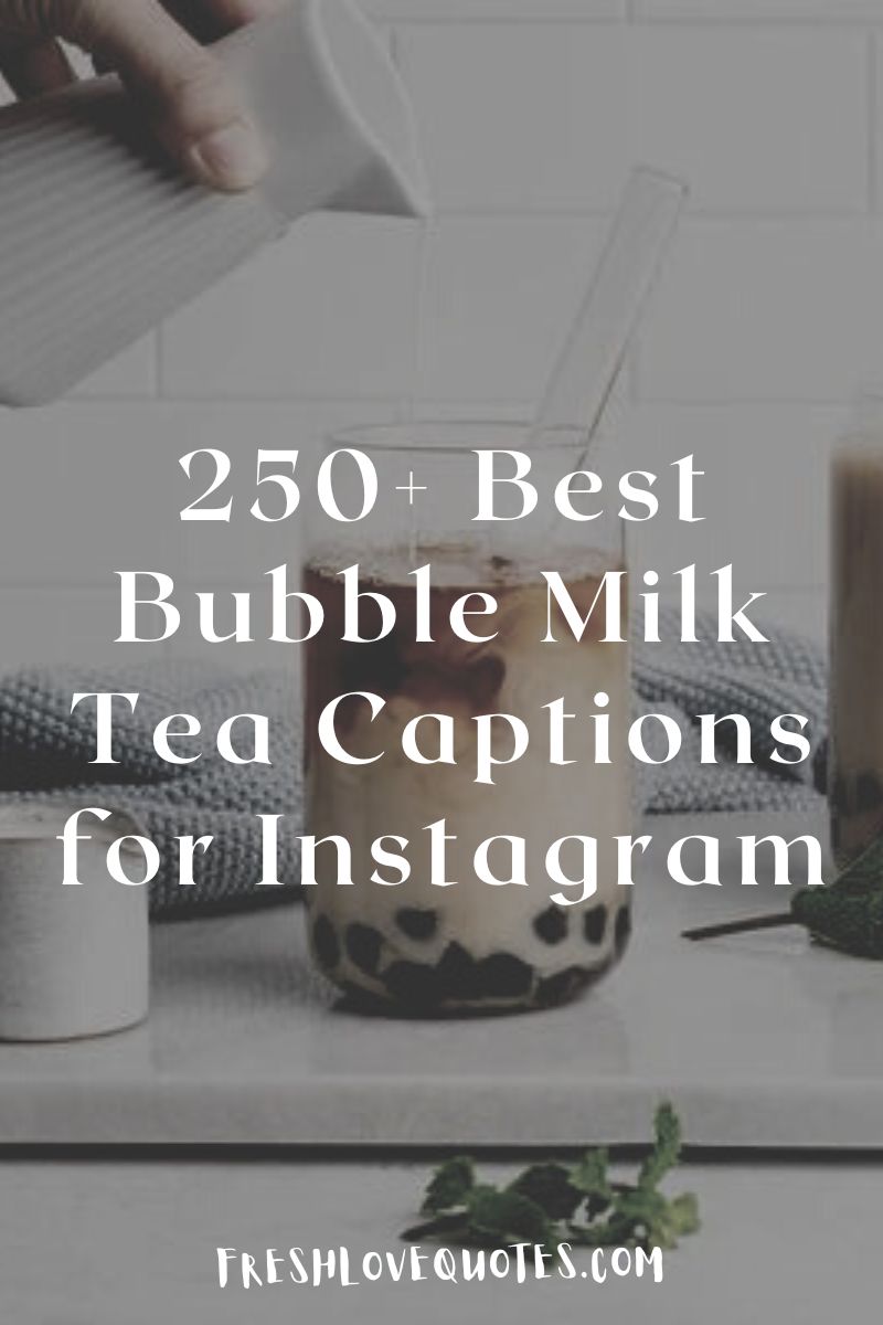 Milk Tea Captions For Instagram